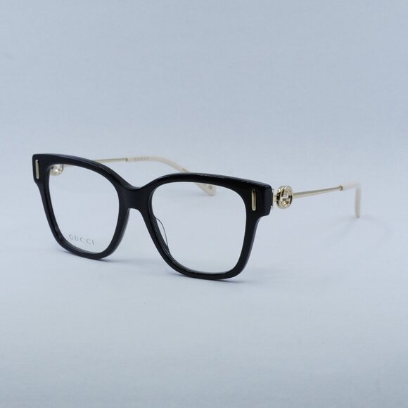 🕶️ New Gucci GG1204O 001 Eyeglasses - Black/Gold Frame - Picture 1 of 10
